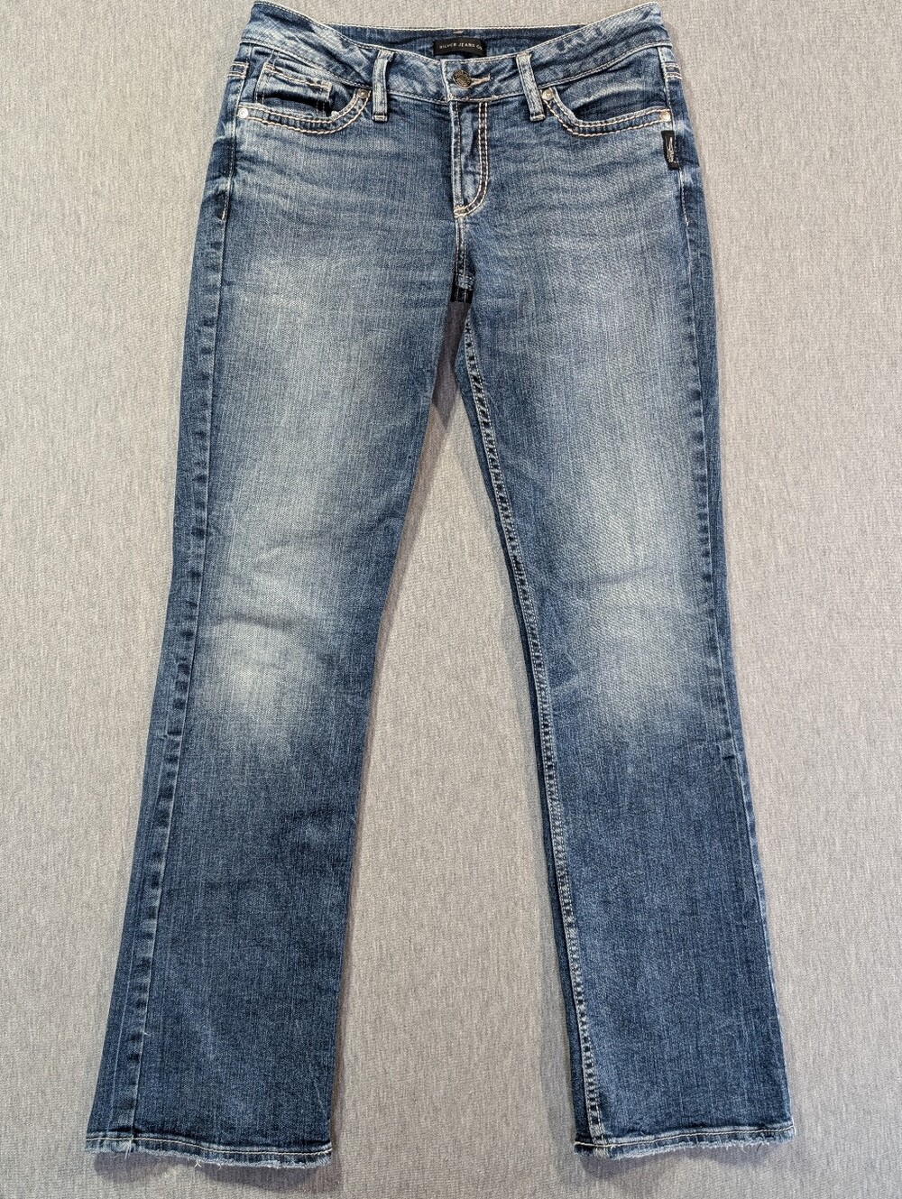 Silver Jeans Suki Slim Boot Women's 28 X 31 Faded Blue